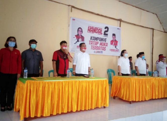 
					Kampanye Paslon Handal di Desa Koromantatu Bertekad Lanjutkan Program Alm Bupati Morut