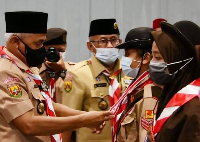 
					HUT Pramuka Ke 59 di Karawang Sederhana Kedepankan Prokes