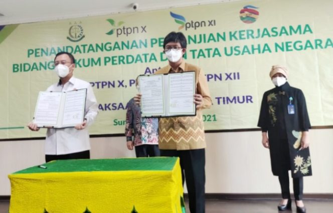 
					PTPN XI Tandatangani Kerjasama Bidang Hukum Dengan Kejati Jatim