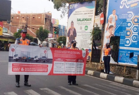 Dishub Kota Bandung Sosialisasikan Retribusi Pemindahan Kendaraan Parkir Liar