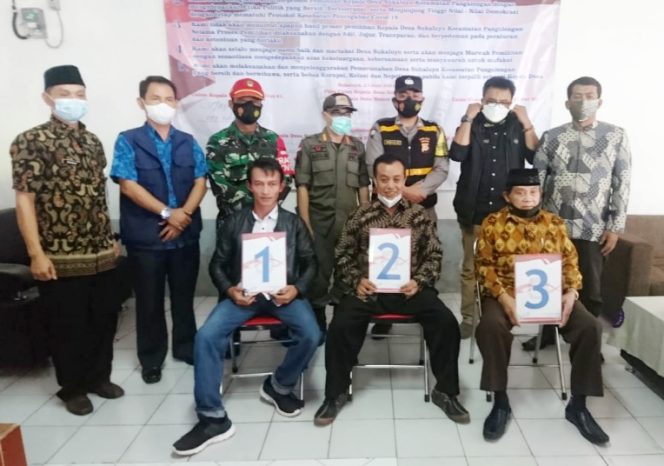 
					Tiga Calon Kades Sukaluyu Pangalengan Ikuti Tahapan Pengundian Nomor Urut