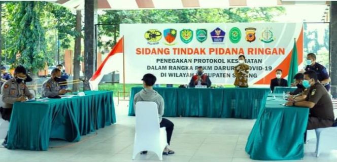 
					PN Subang Sidang Tipiring Pelangar PPKM Darurat