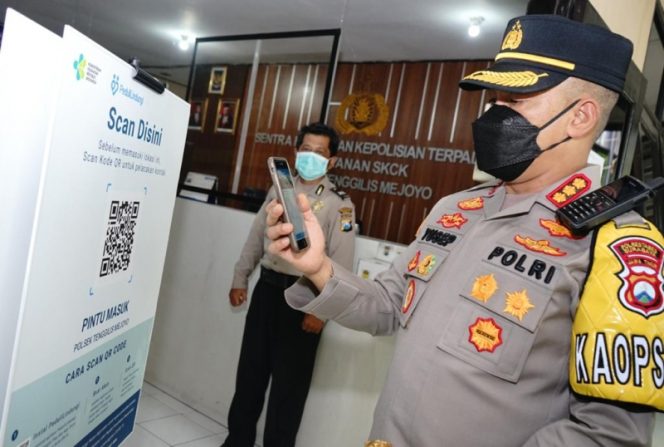 
					Masuk Kantor Polisi di Surabaya Wajib Scan Barcode Pedulilindungi
