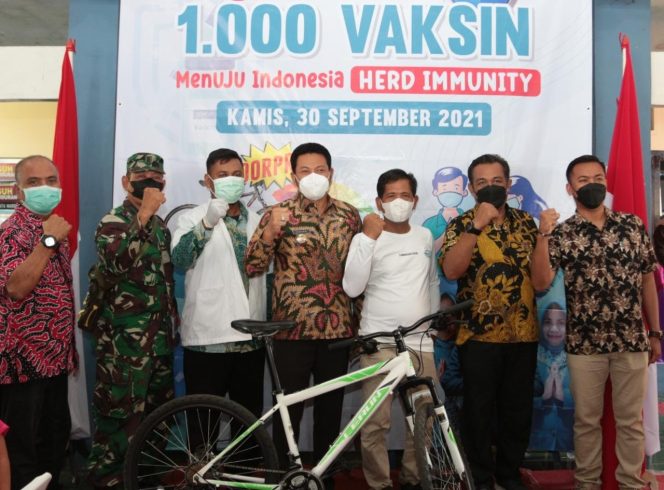 
					Keren, Ikut Vaksinasi di Desa Wadungasih Dapat Sepeda Gunung