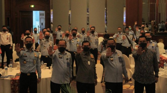 
					Cegah Tipikor Di Lingkungan Satker, Kanwil Kemenkumham Jatim Undang Satgas Saber Pungli