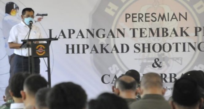 
					Kadis Kominfo Jatim, Dr Hudiyono (bertopi Jatim Cettar) hadiri  Peresmian Lapangan Tembak Hipakad Shooting Club dan Cafe Perbakin, di Jl. Gajah Mada Lapangan Tembak Brawijaya No.1- 3 Surabaya.