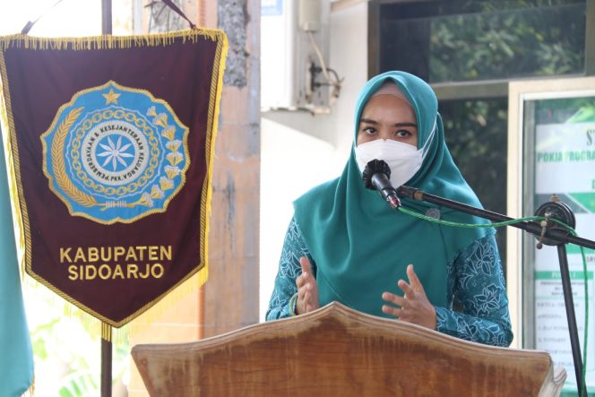 
					Ketua TP.PKK Kabupaten Sidoarjo Hj. Sa’adah Muhdlor