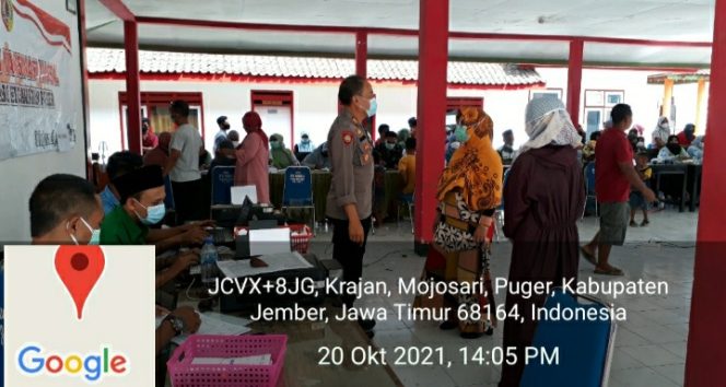 
					Kapolsek Puger Pantau Pelaksanaan Vaksinasi Covid-19