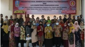 Peserta Bimkon uji kompetensi pemasaran yang di selenggarakan UPT BLP2TK Surabaya