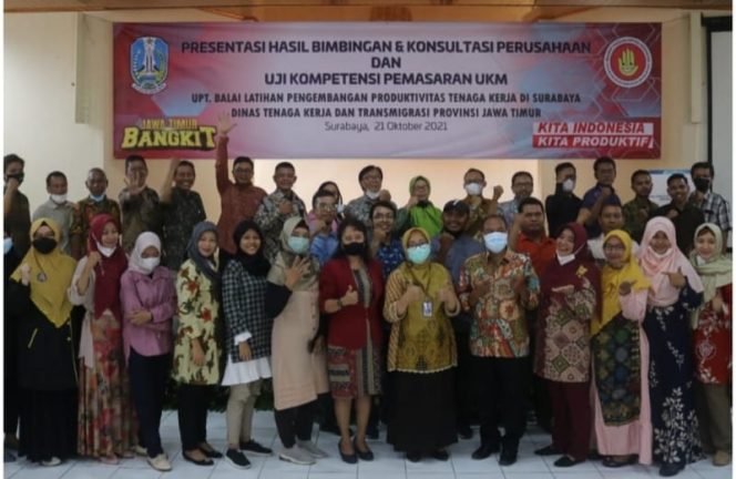 
					Peserta Bimkon uji kompetensi pemasaran yang di selenggarakan UPT BLP2TK Surabaya