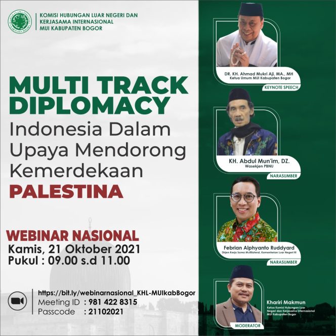 
					MUI Dorong Pemerintah Jalankan Multi Track Diplomasi Bagi Kemerdekaan Palestina