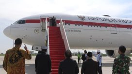 Presiden Jokowi bertolak menuju Roma, Italia, dari Bandara Internasional Soekarno-Hatta, Tangerang, Banten, Jumat (29/10/2021) pagi. (Foto: BPMI Setpres/Kris)