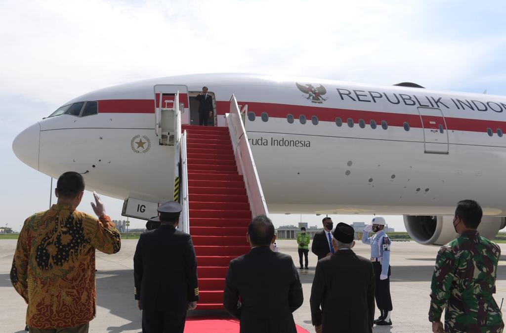 Hadiri KTT G20, Presiden Jokowi Bertolak ke Roma