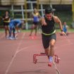 Atlet Sprinter 100 dan 200 meter NPCI Jawa Barat, Riyan Hidayat menjalani pemusatan latihan di Gor Pajajaran, Bandung, Jawa Barat, Rabu (13/10/2021). Latihan tersebut ditujukan untuk persiapan atlet dalam menghadapi Peparnas XVI yang akan diselenggarakan pada 2 November hingga 15 November mendatang. ANTARA FOTO/Raisan Al Farisi/aww.