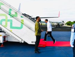 Presiden Joko Widodo melakukan kunjungan kerja ke Provinsi Kalimantan Utara, pada Selasa, 19 Oktober 2021. Melalui Pangkalan TNI AU Halim Perdanakusuma, Jakarta. (Foto: BPMI Setpres/Laily Rachev)