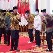 Presiden Joko Widodo membuka Peringatan Hari Santri Nasional 2021 dan Peluncuran Logo Baru Masyarakat Ekonomi Syariah di Istana Negara, Jakarta, pada Jumat, 22 Oktober 2021. (Foto: BPMI Setpres/Muchlis Jr)