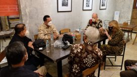 Disporyata Kota Depok saat menerima kunjungan Kedubes Kerajaan Belanda di Artivator Cafe. (Dok. Diskominfo)