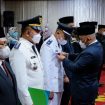Wali Kota Depok Mohammad Idris saat melantik 59 ASN Pemerintah Kota Depok di Ruang Edelweis, lantai 5, Gedung Balai Kota, Rabu (24/11/21). (Dok. Diskominfo)
