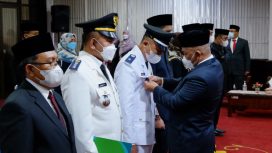 Wali Kota Depok Mohammad Idris saat melantik 59 ASN Pemerintah Kota Depok di Ruang Edelweis, lantai 5, Gedung Balai Kota, Rabu (24/11/21). (Dok. Diskominfo)