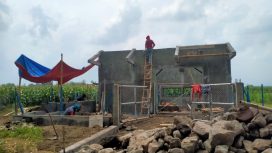 Pembangunan rumah pompa JIAT berikut prasarananya di Kabupaten Mojokerto Jawa timur
