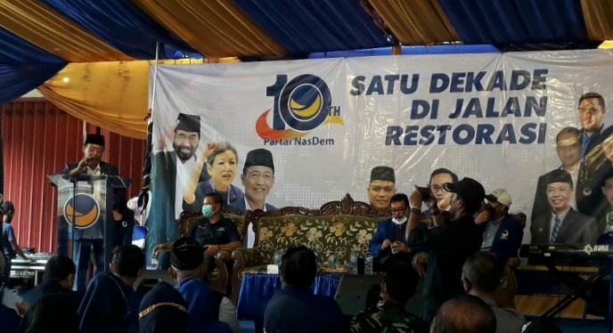 Partai Nasdem Gelar Perayaan Hut Satu Dekade Dijalan Restorasi