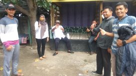 Dari kiri M. Noer/Acep (Ket. KSM), Endah (Fasilitator), H. Calim (Kabid. Permukiman), Agung (PPATK PRKP), Heri (Fasilitator)