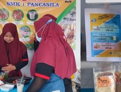 Aksi kemanusiaan PMR SMK 4 Pancasila Ambulu Jember, gelar donor darah dan Bazar UMKM di lingkungan Yayasan Panca Prasetya,  (19/11/2021).