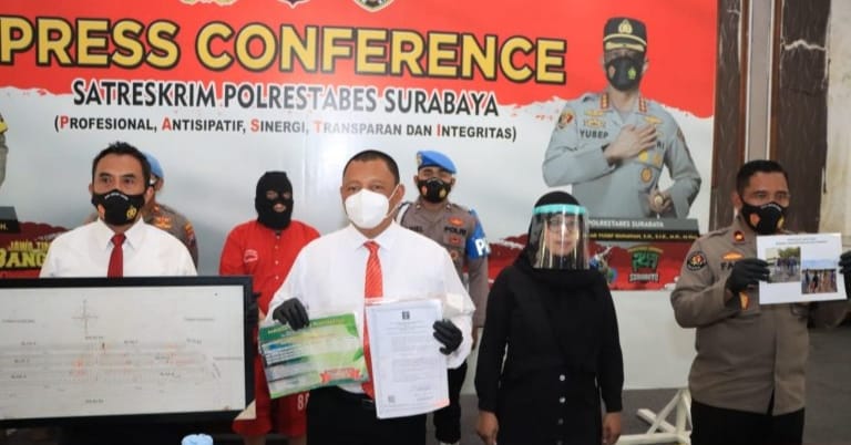 Satreskrim Polrestabes Surabaya, Berhasil Ringkus Direktur PT. Barokah Inti Utama Surabaya Terkait Mafia Tanah