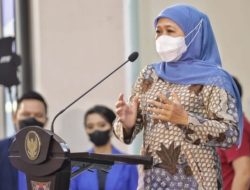 Gubernur Jatim Khofifah Indar parawansa saat meresmikan Mayapada Hospital Surabaya, Senin (22/11/2021).