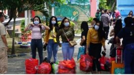 RSBKW Dinsos Jatim di Kediri, pulangkan korban trafficking ke daerah asal,Senin (22/11/21)