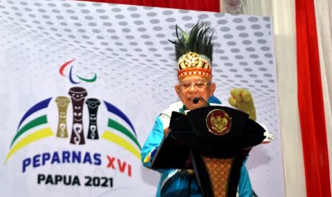 Wakil Presiden Resmi Buka Peparnas XVI Papua