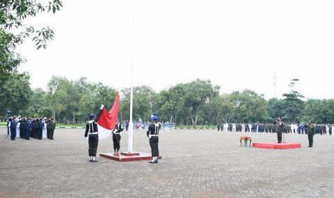 Peringati Hari Pahlawan, Prajurit dan PNS di Lingkungan Mabes TNI Laksanakan Upacara