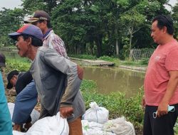 Kades Segaran H.Rusli.HN.SE (Memakai kaos merah)