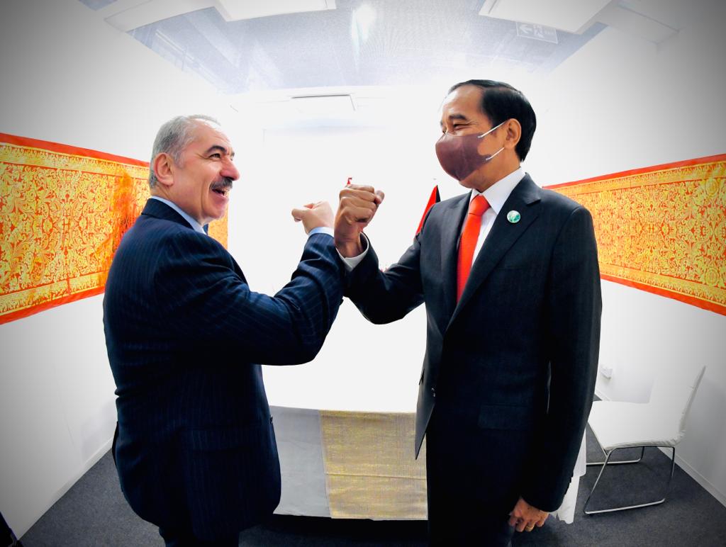 Bertemu PM Shtayyeh, Presiden Jokowi Komitmen Dukung Perjuangan Palestina