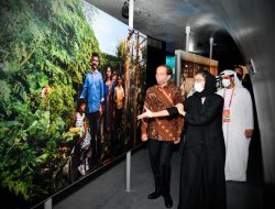 Presiden Jokowi Kunjungi Paviliun Indonesia dan PEA di Dubai Expo, Kamis (04/11/2021) (Foto: BPMI Setpres/Laily Rachev)