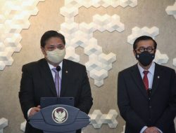 Menko Perekonomian Airlangga Hartarto dan Menkumham Yasonna Laoly (Dok. Kemenko Perekonomian)