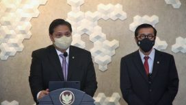 Menko Perekonomian Airlangga Hartarto dan Menkumham Yasonna Laoly (Dok. Kemenko Perekonomian)