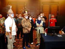 Melalui Media Center Menteri Johnny G Plate menegaskan bahwa Kominfo akan mendukung pelaksanaan Peparnas Papua di bidang informasi dan komunikasi publik. (Dok. infopublik)