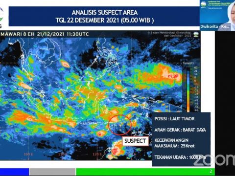 Terkait Bibit Siklon Tropis di Laut Arafura, BMKG: Potensi Hujan Deras Hingga Empat Hari ke Depan