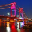 Jembatan Ampera, Palembang, Sumatera Selatan.