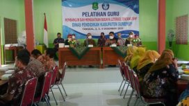 Pembukaan Pelatihan Guru, di SMPN 2 Sumenep, Kamis (2/12/2021).