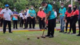 Kejuaraan Provinsi Indonesia Woodball Association ( IWbA) dilapangan Woodball Kompi Kavaleri Kodam V Brawijaya Sumput Sidoarjo.