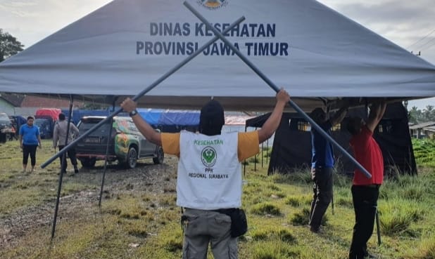 Dinkes Jatim Kirim Tim RHA ke Lokasi Erupsi Gunung Semeru