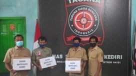 Pemkot Kediri Kirim Logistik, dukung dapur umum Dinsos Provinsi Jawa timur di Lumajang, Selasa (2/12/21).