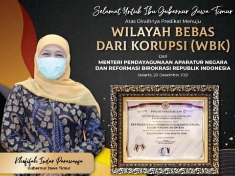 Tiga Tahun Berturut, Samsat Jatim Torehkan WBK dari Kementerian PAN-RB