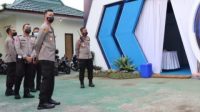 Kapolres Malang AKBP Bagoes Wibisono melakukan pengecekan di beberapa Pos Pengamanan (Pos Pam) dan Pos Pelayanan (Pos Yan), Rabu (22/12/2021).