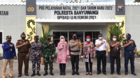 Pos Pelayanan Nataru Polresta Banyuwangi di Pelabuhan ASDP Ketapang Banyuwangi