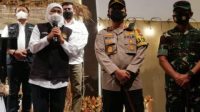 Gubernur Khofifah bersama Forkopinda Jatim, saat mengunjungi Gereja Kebangunan Kallam Allah Indonesia di Jl. Raya Arjuna Surabaya. Jumat (24/12/2021).