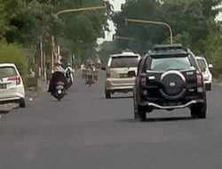 Kondisi Ruas jalan Nasional Balen - Bojonegoro yang sudah di overlay (Hadi/Transnews.co.id)