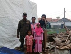 Nasum bersama keluarga hampir dua minggu tinggal ditenda pengungsian.